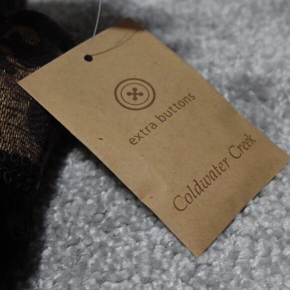 Coldwater Creek Patched Chenille Vest Women's Large Brown Sleeveless Collared - Picture 8 of 9